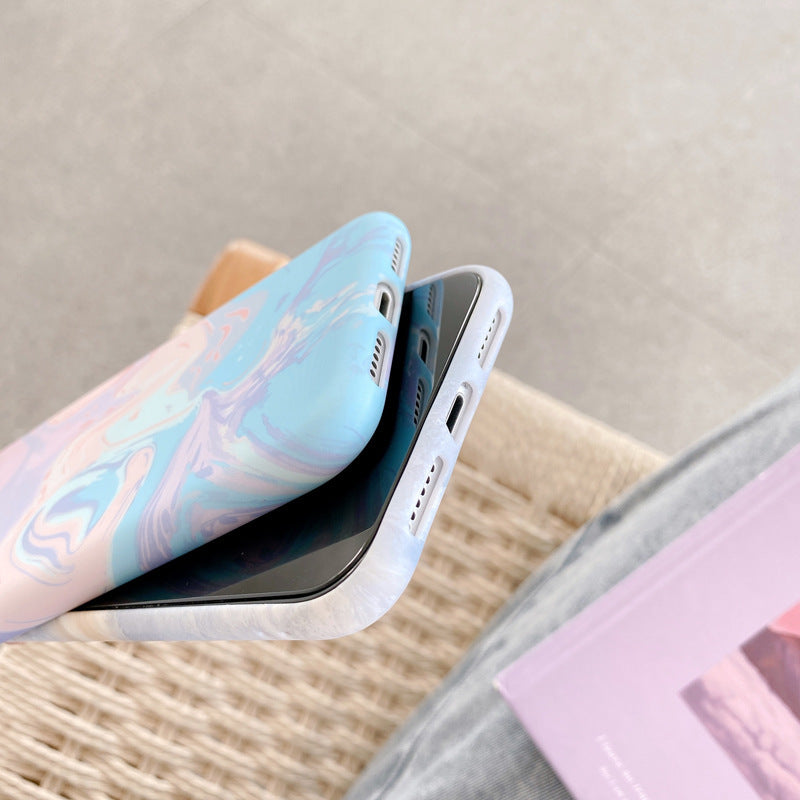 Compatible with Apple , Watercolor ink painting mobile phone case