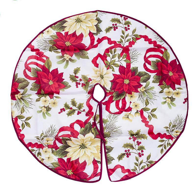 Christmas Tree Skirt Decorations Gift Scene Decor