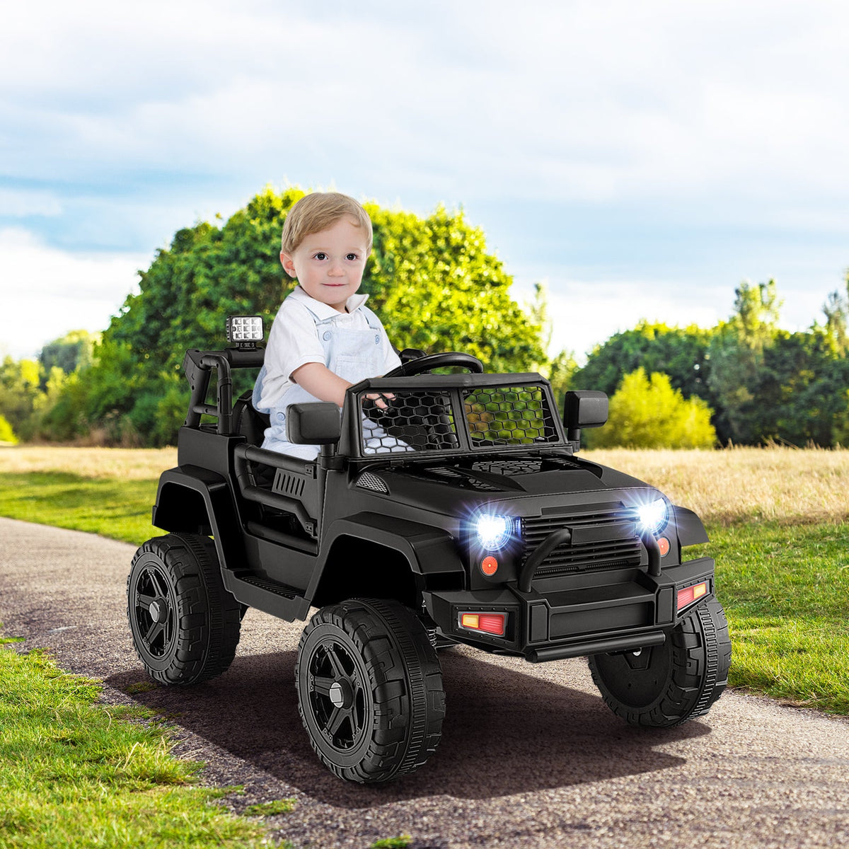 12V Kids Ride On Truck with Remote Control and Headlights
