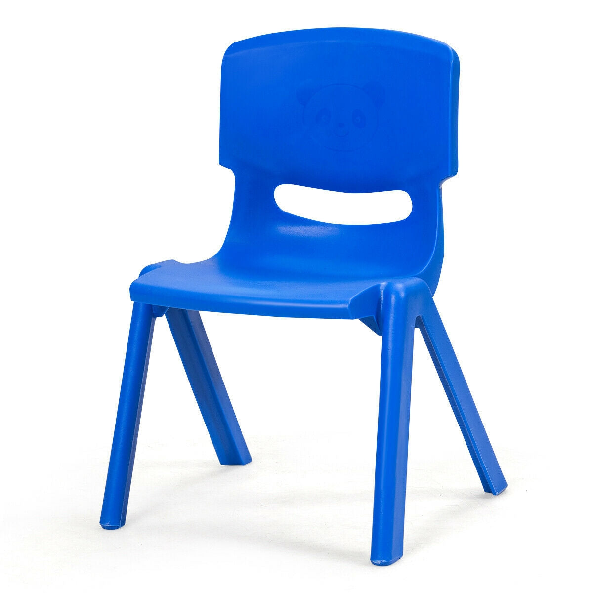 6-pack Kids Plastic Stackable Classroom Chairs-Blue GBruno Store