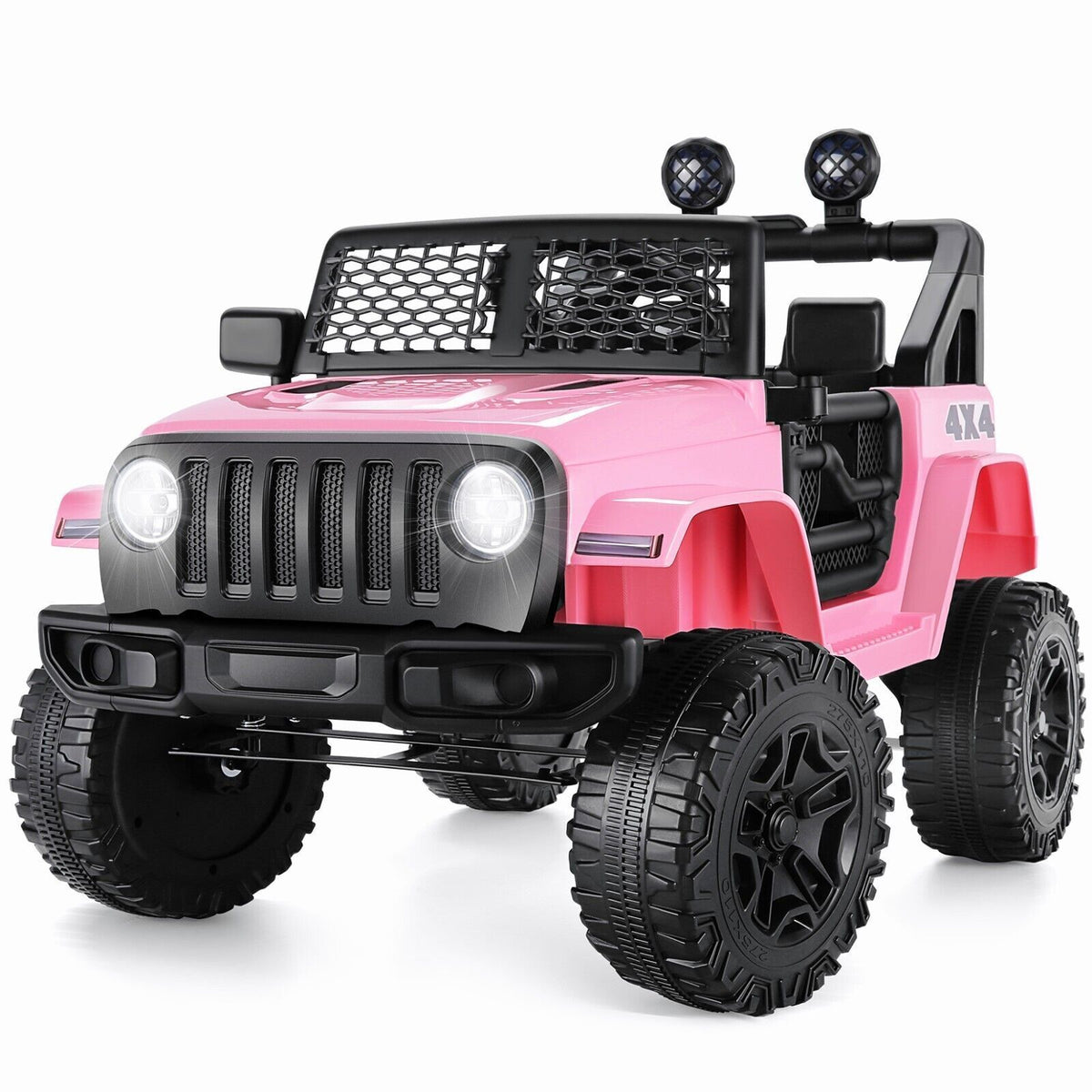 12V Electric Ride On Jeep Toy Car with USB, Bluetooth, and Remote Control for Kids