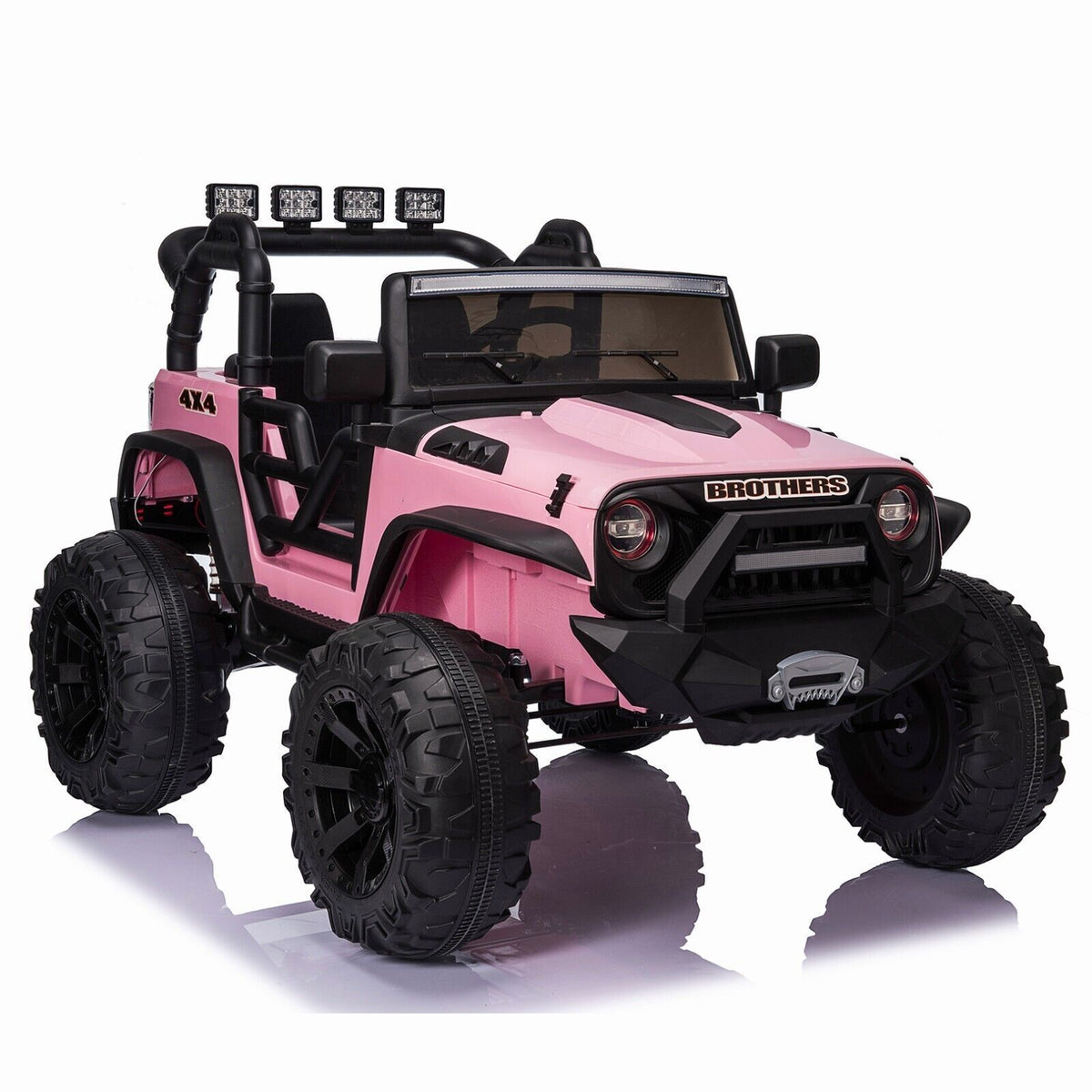 12V Electric Ride On Jeep Toy Car with USB, Bluetooth, and Remote Control for Kids