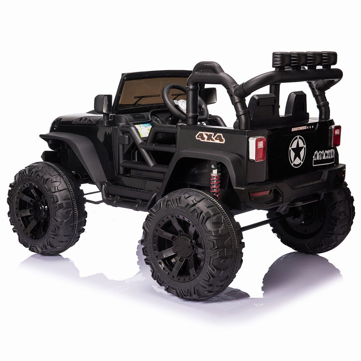 12V Electric Ride On Jeep Toy Car with USB, Bluetooth, and Remote Control for Kids