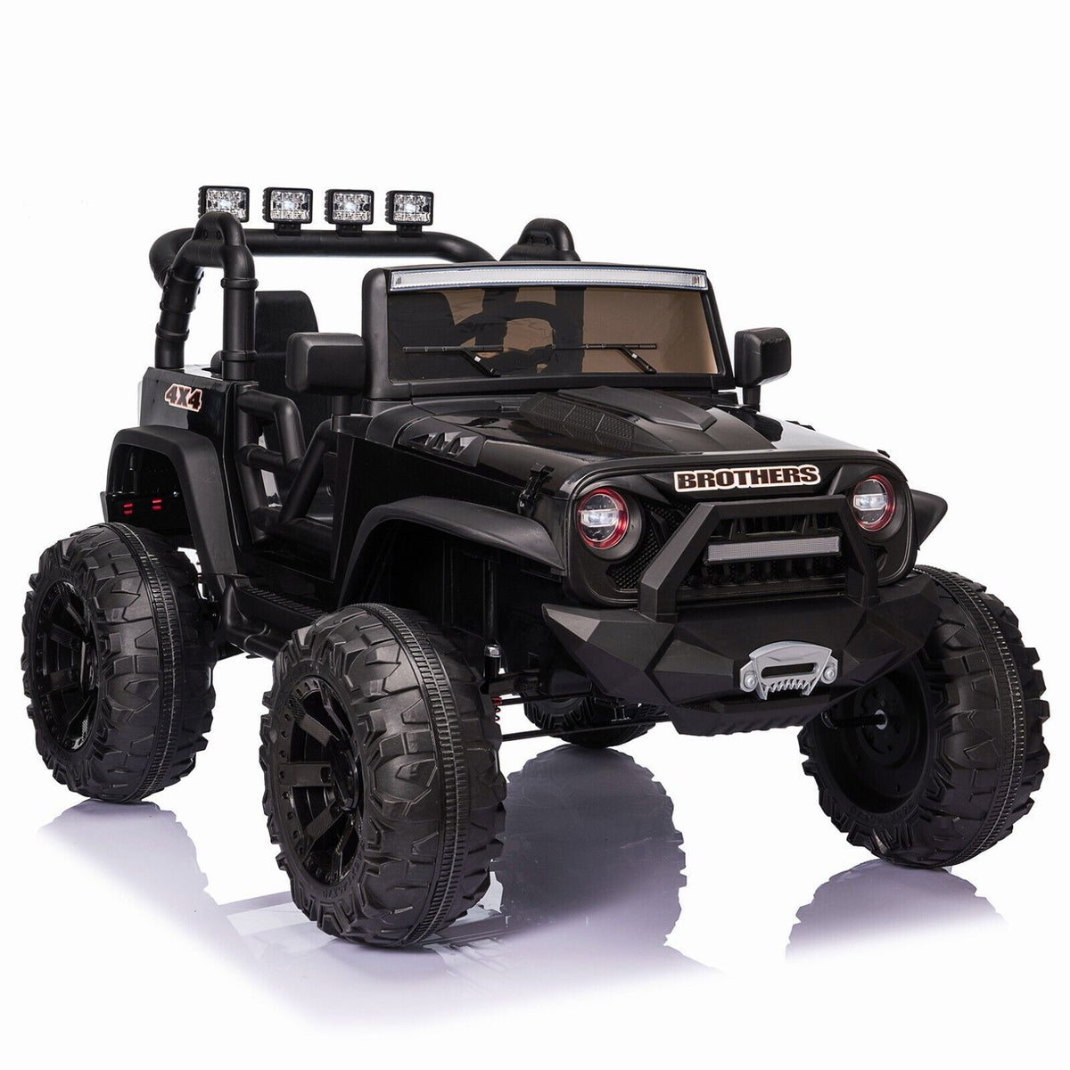 12V Electric Ride On Jeep Toy Car with USB, Bluetooth, and Remote Control for Kids