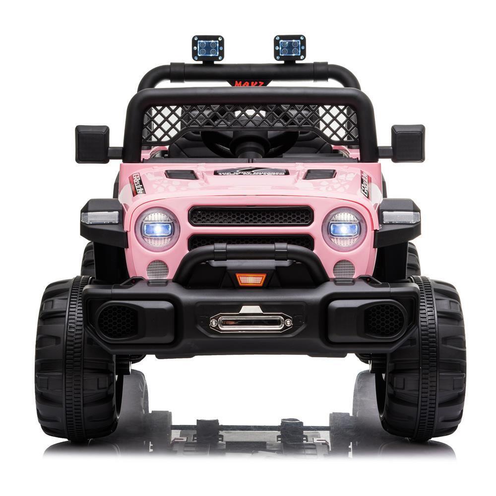 12V Electric Ride-On Truck Car for Kids with RC Remote Control - Pink MagicCars