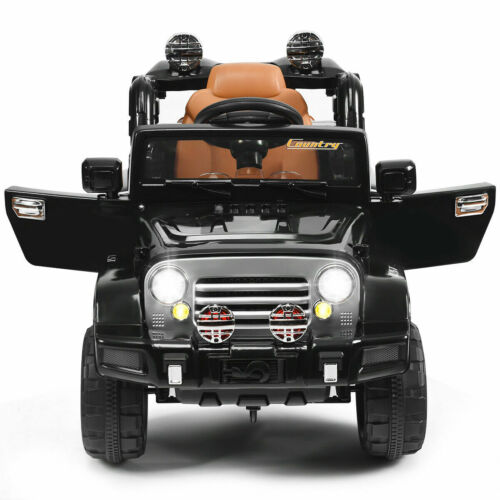 12V RC Remote Control Black Truck Car for Kids - Electric Ride-On Fun! MagicCars