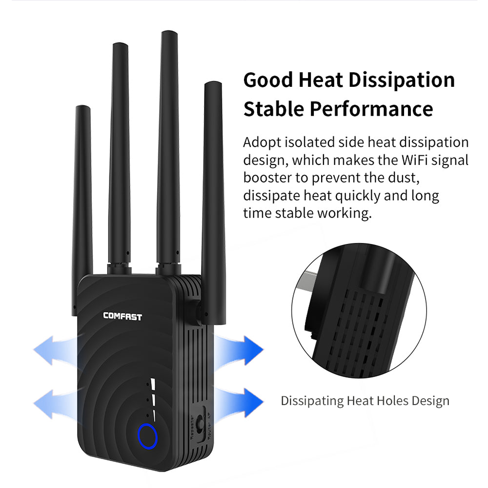 Dual-band 1200-megabit wireless relay router My Store