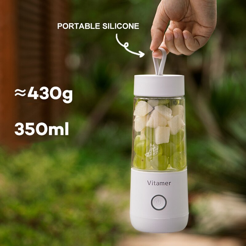 350ml Portable USB Rechargeable Blender Juicer and Mixer