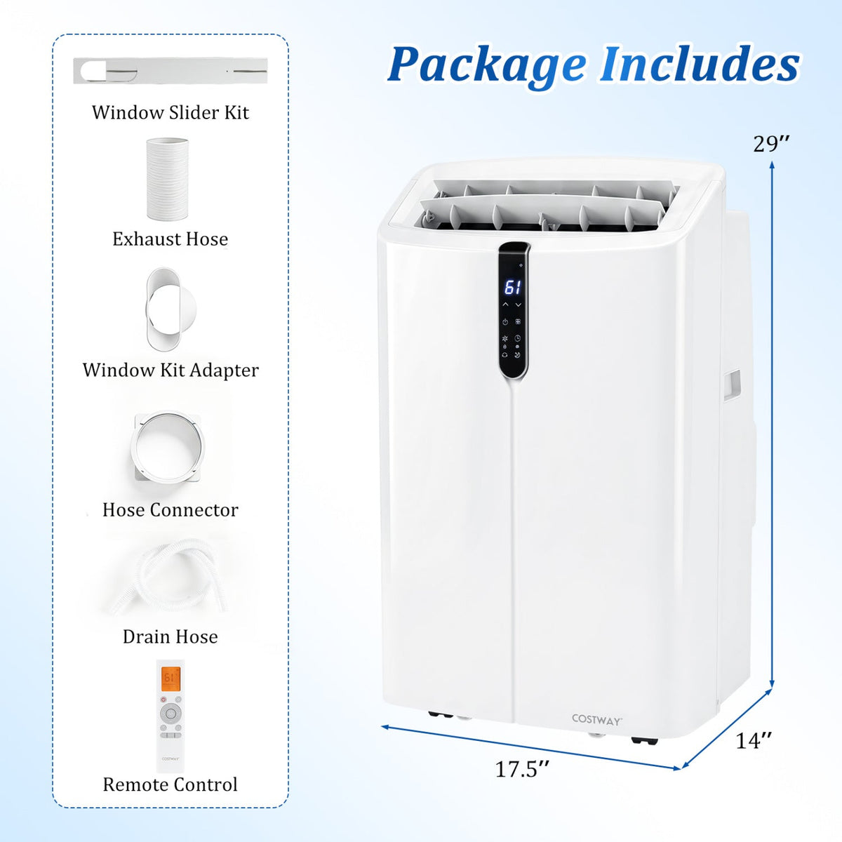 14000 BTU Smart Portable Air Conditioner with App & Voice Control DirectDeals