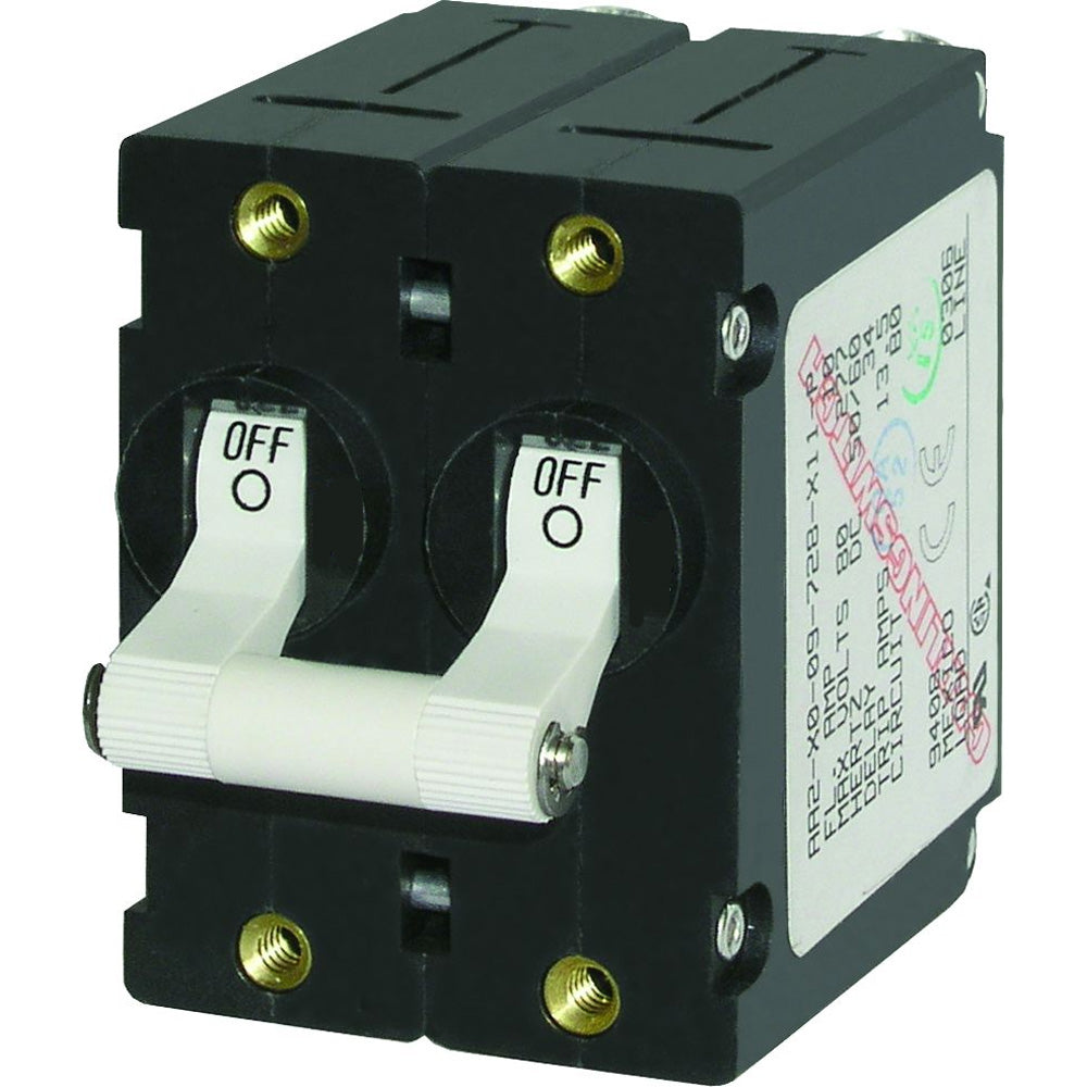 Blue Sea 7235 A-Series Double Pole Toggle - 15AMP - White TRAPSKI