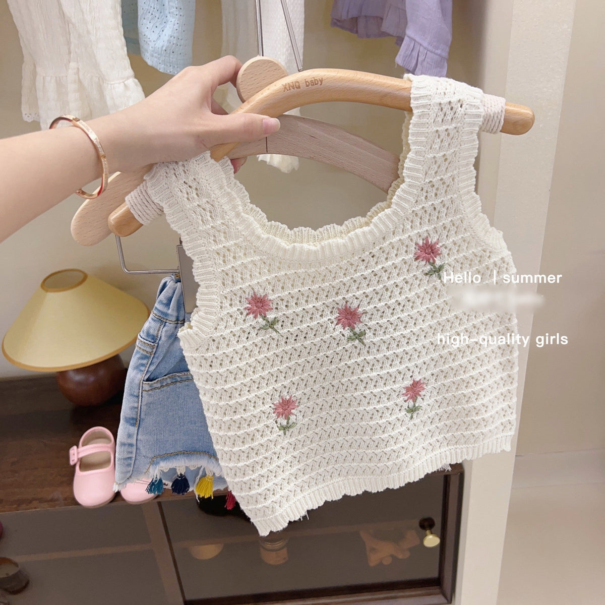 Hollow Children Straps Baby Thin Vest Children's Clothing Sell My Stuff