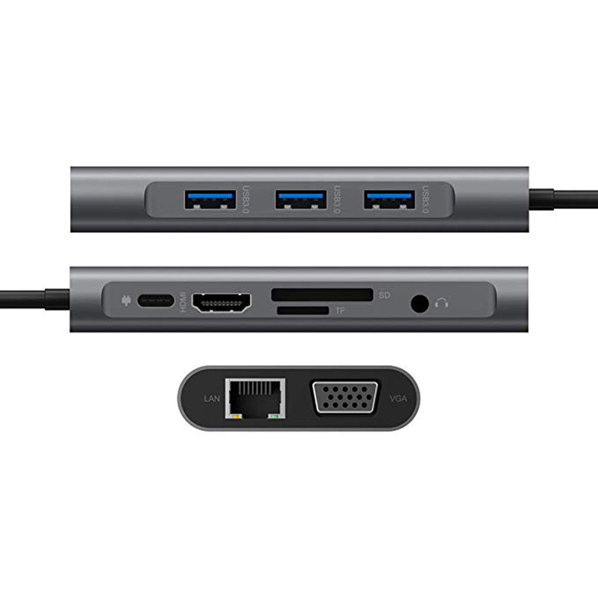 Ethernet port HDMI VGA PD TF Computer Expansion Hub HUB My Store
