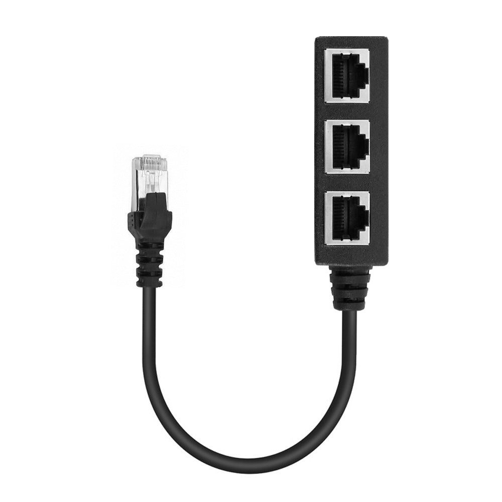 Network Cable Adapter Cable Connecting Line One Male 3 Bus CATE 6 Line My Store