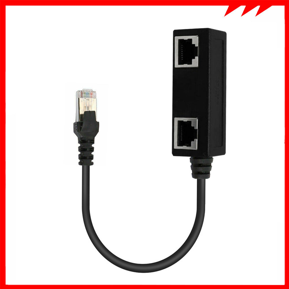 Network Cable Adapter Cable Connecting Line One Male 3 Bus CATE 6 Line My Store
