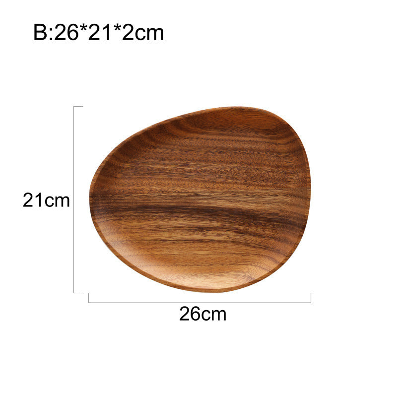 Acacia Japanese Snack Plate Non-standard Snack Plate