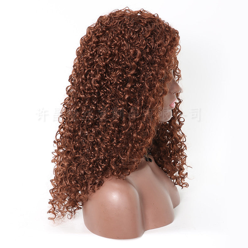 African & European Fluffy Long Curly Wig