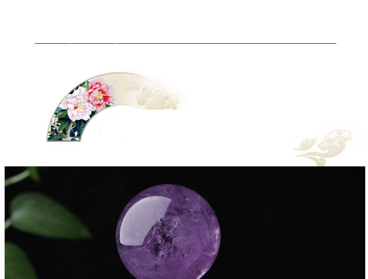 Polished Crystal Ball Decorative Furnishing