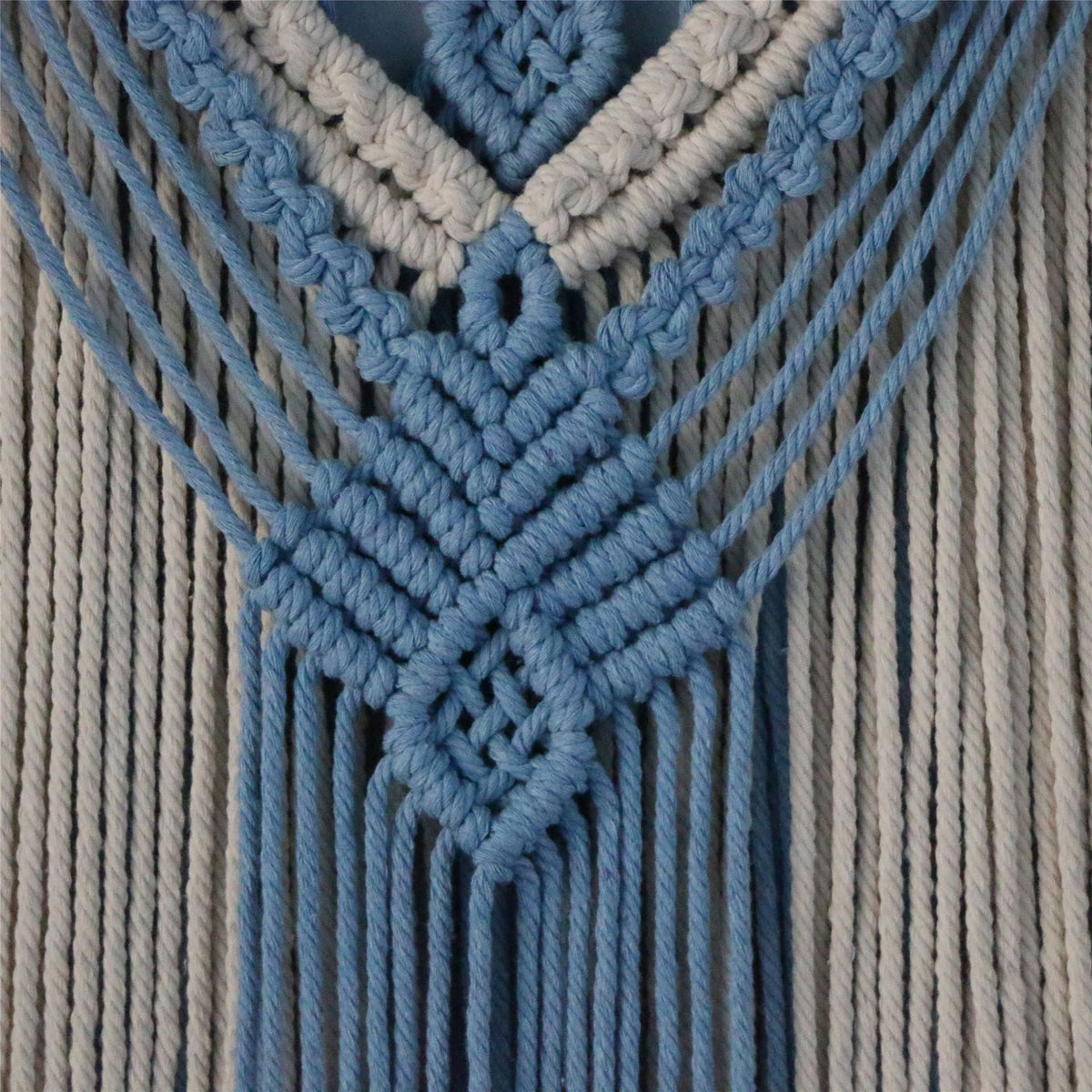 Hand-Woven Cotton Rope Tapestry, Wall Decoration