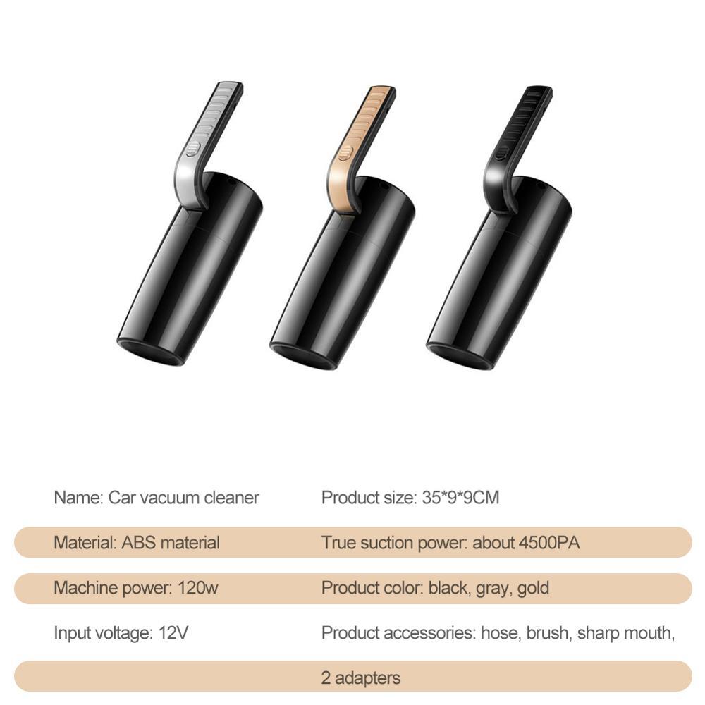 120W Strong Suction Wet Dry Car Vacuum Cleaner Handheld