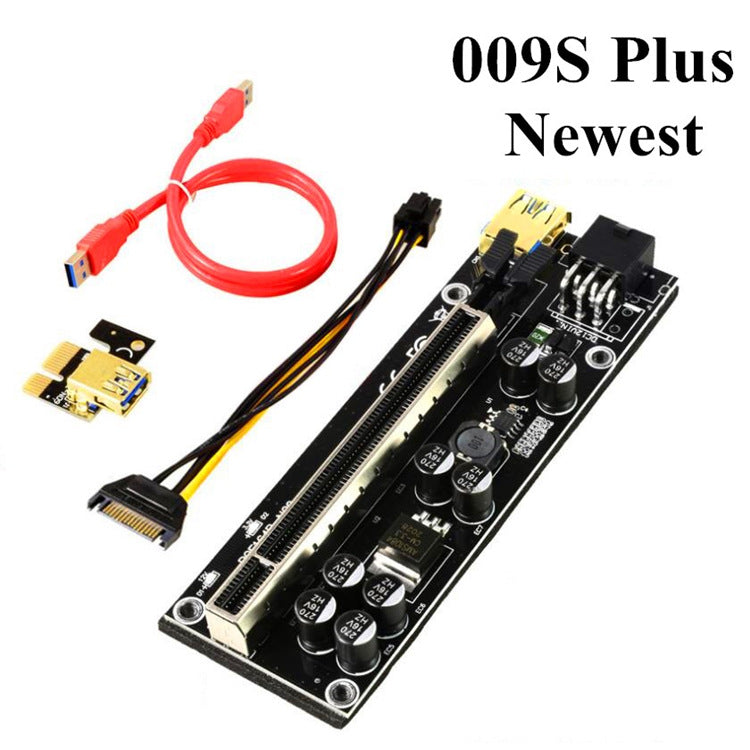 Riser Card 009s Plus PCI-E PCIE PCI Express X16 GPU 6in Adapter card USB 3.0 Cable 1X 16X Extender My Store
