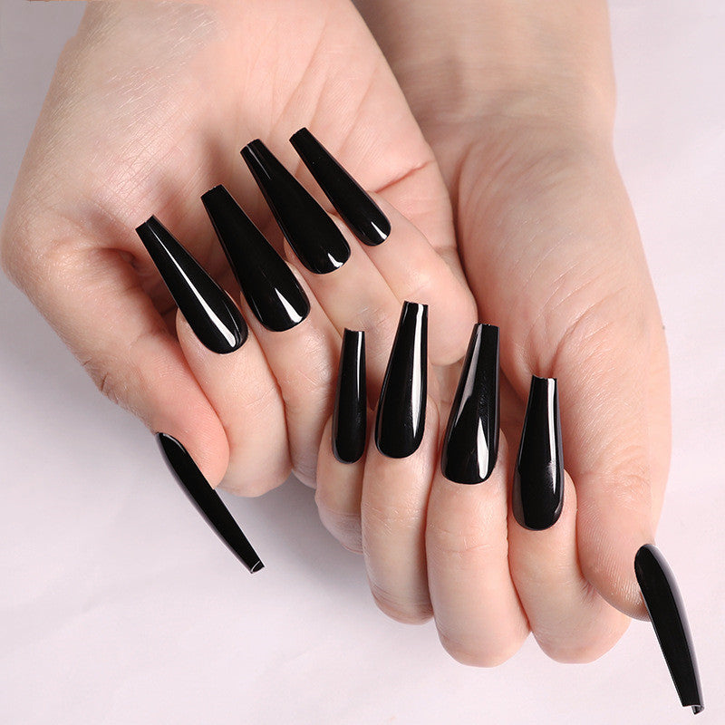 Long Coffin Fake Nails - Variety of Colors Available