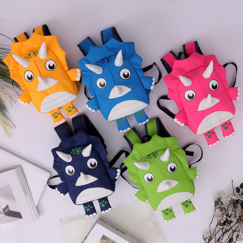 Cartoon Little Dinosaur Anti-Lost School Bag