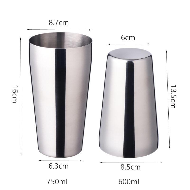 Stainless Steel Cocktail Shaker Ice Bucket Set