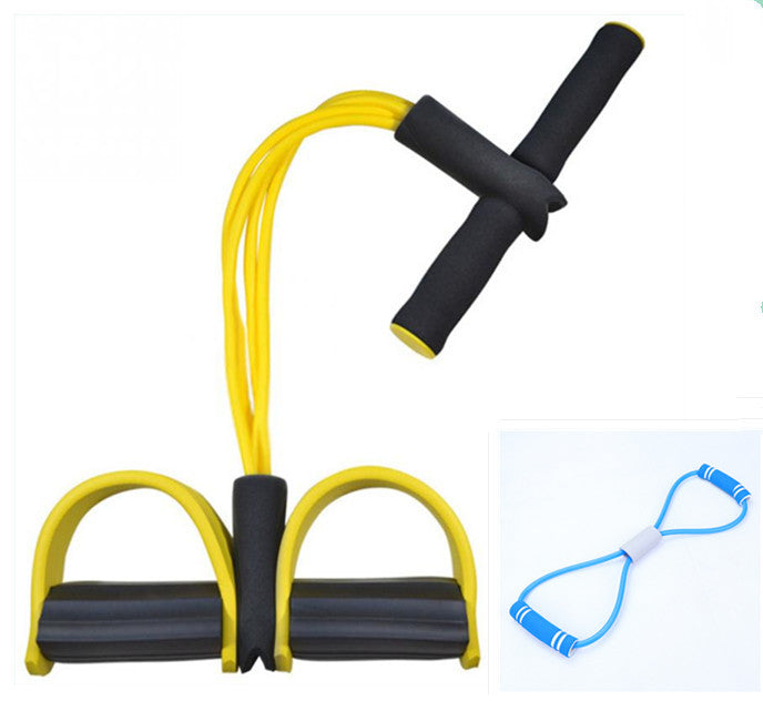 Latex Foot Pedal Resistance Band with Handle
