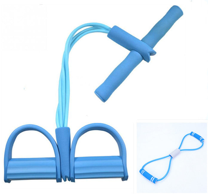 Latex Foot Pedal Resistance Band with Handle