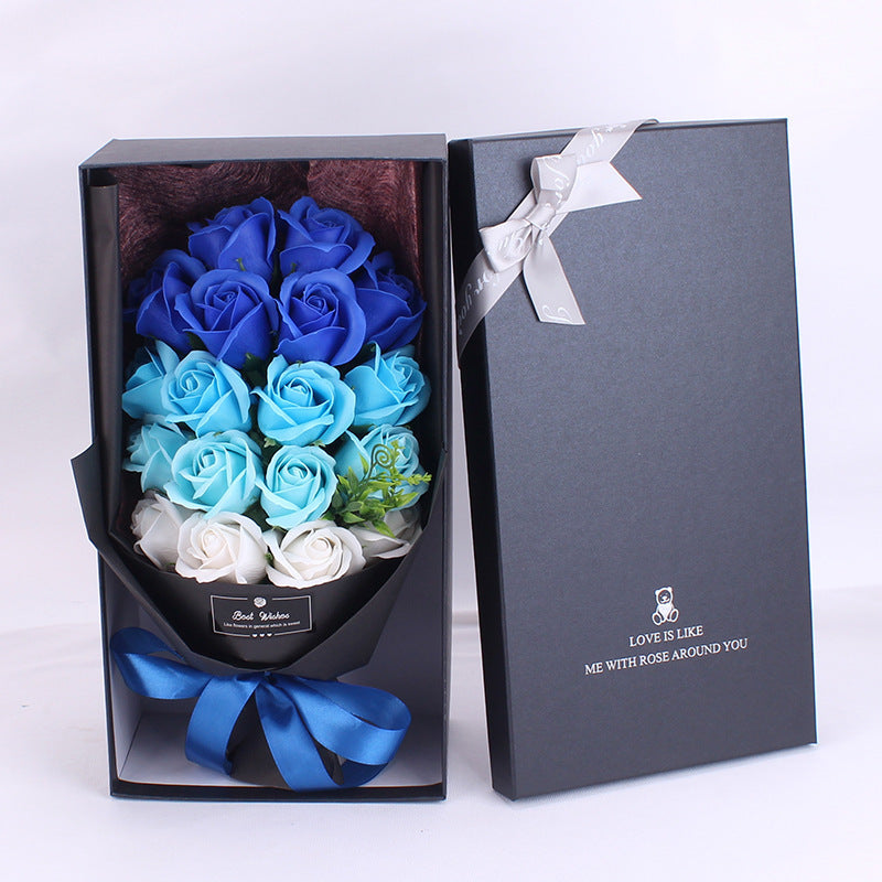 Birthday Gift Soap Rose Bouquet Gift Box
