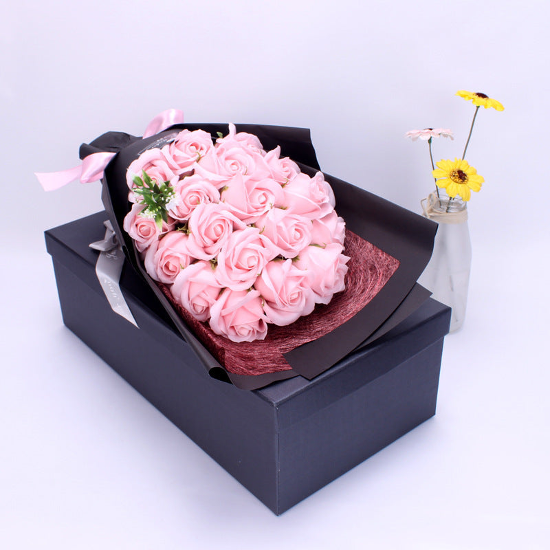 Birthday Gift Soap Rose Bouquet Gift Box
