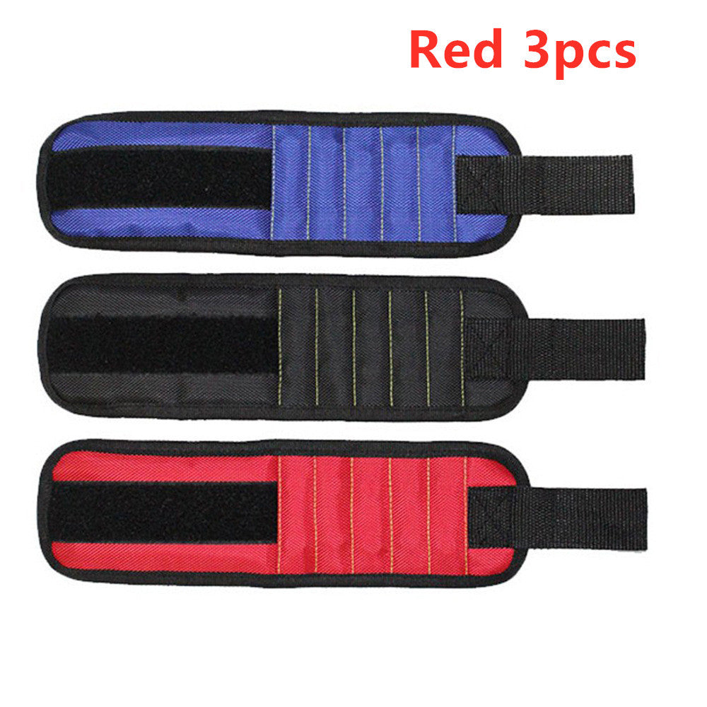 Fifteen Compartment Magnetic Wristband Tool Holder