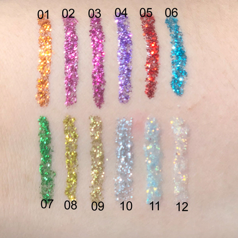 Diamond Shining Glitter Eyeliner: Party-Perfect Smoky Sexy Eyes