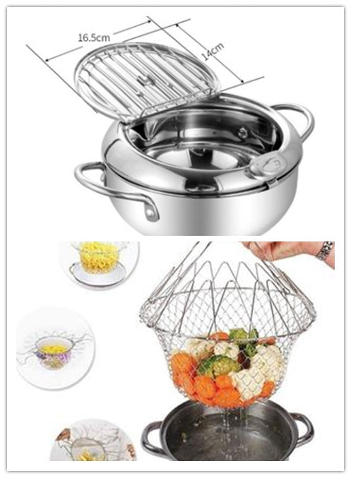 Stainless Steel Telescopic Frying Basket