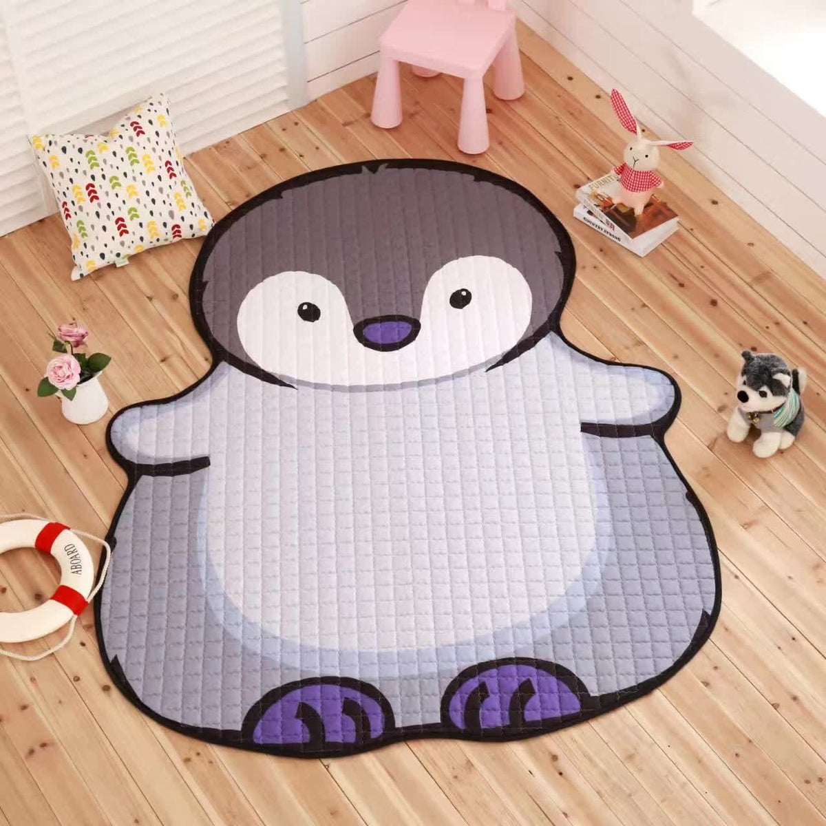 Baby Play Mat, White Tiger Rug