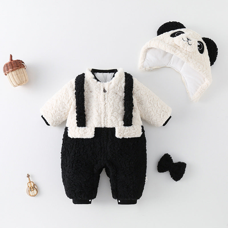 Clothes For Babies Winter Clothing Thickened Fleece-lined Baby Going Out Clothes Sell My Stuff
