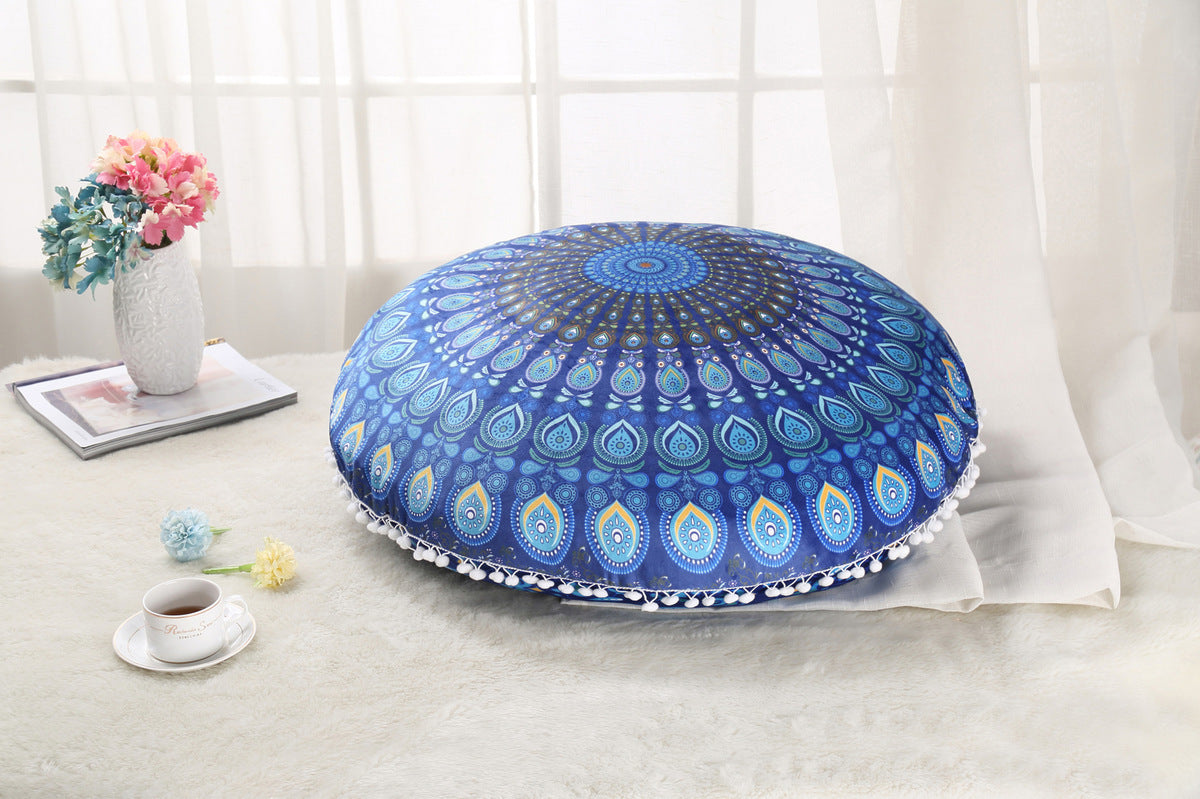 Colorful Mandala Floor Pouf Pillow