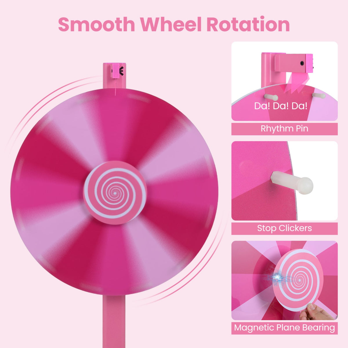 24 Inch Prize Wheel with Blackboard Marker and Eraser DirectDeals
