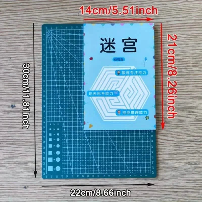 192 Patterns Concentration Maze Training Book