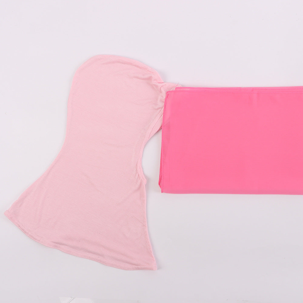 Modal Scarf Bottoming Hood Pearl Chiffon Women's Bag Scarf