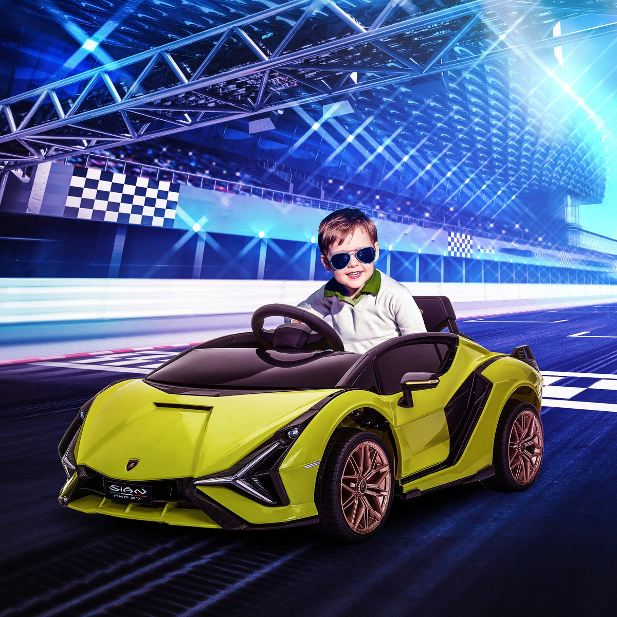 Lamborghini SIAN 12V Kids Electric Ride On Car Toy with Remote Control MagicCars