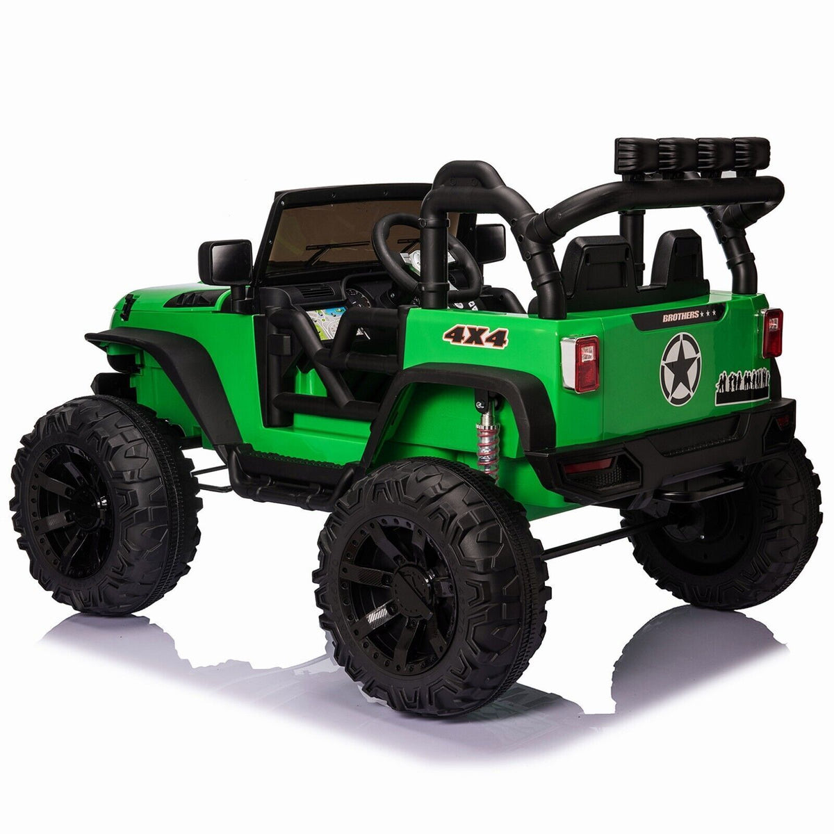 2-Seater 12V Electric Ride-On Truck with Bluetooth and Remote Control for Kids