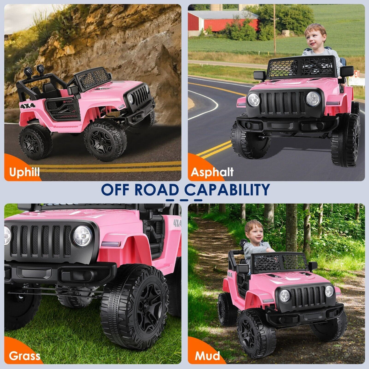 2-Seater 12V Electric Ride-On Truck with Bluetooth and Remote Control for Kids