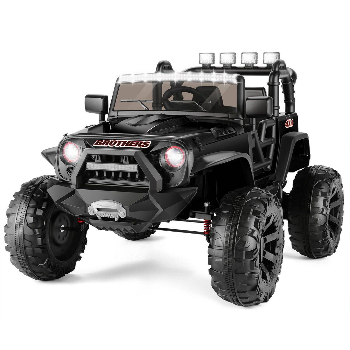 2-Seater 24V Electric Ride-On Truck for Kids with Bluetooth and Remote Control