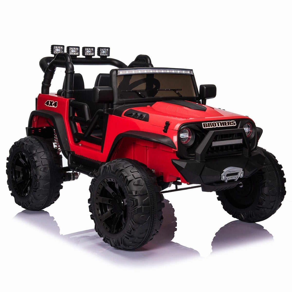 2-Seater 24V Electric Ride-On Truck with Bluetooth and Remote Control for Kids