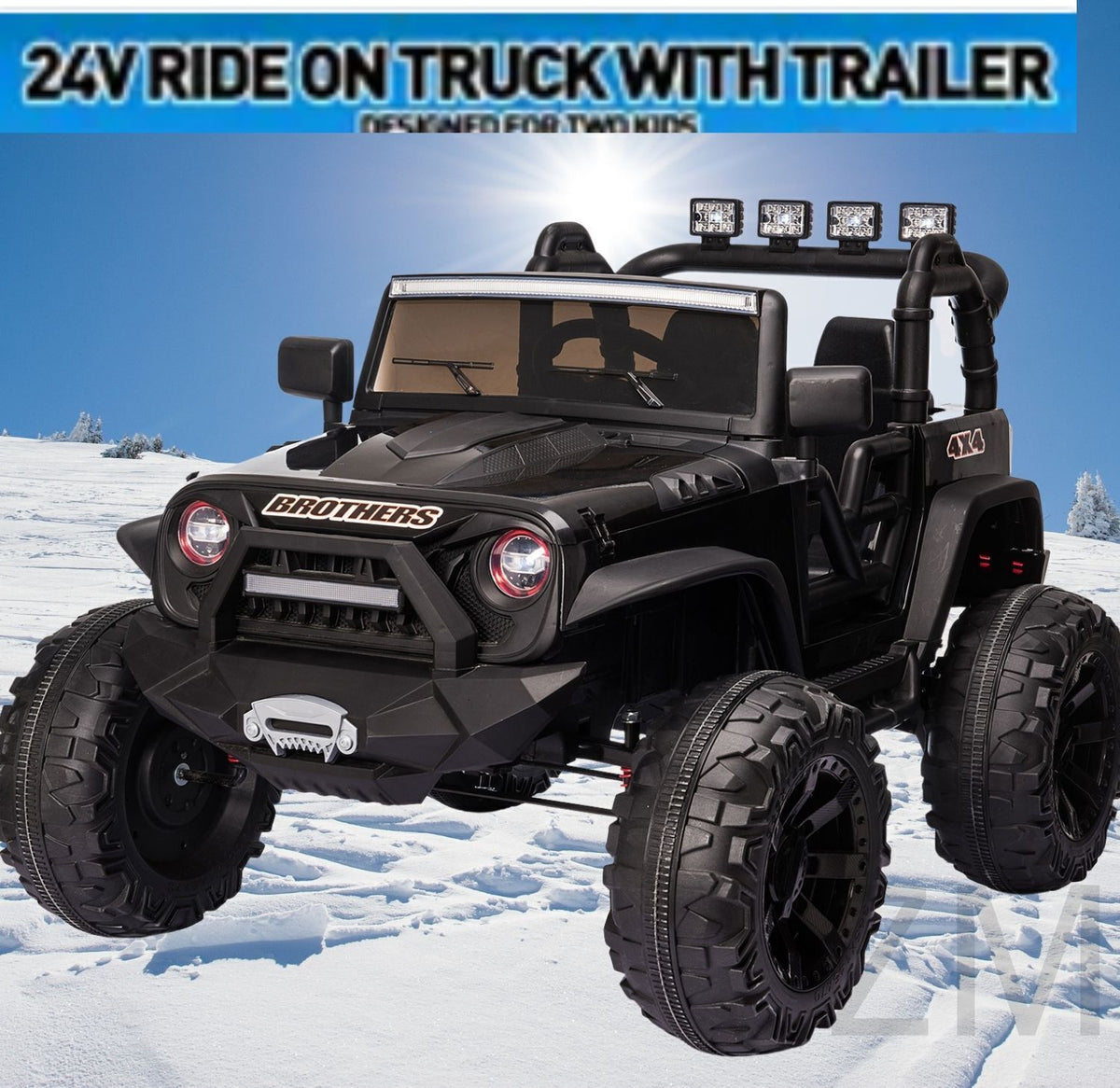 2-Seater Electric Off-Road Jeep for Kids with Remote Control