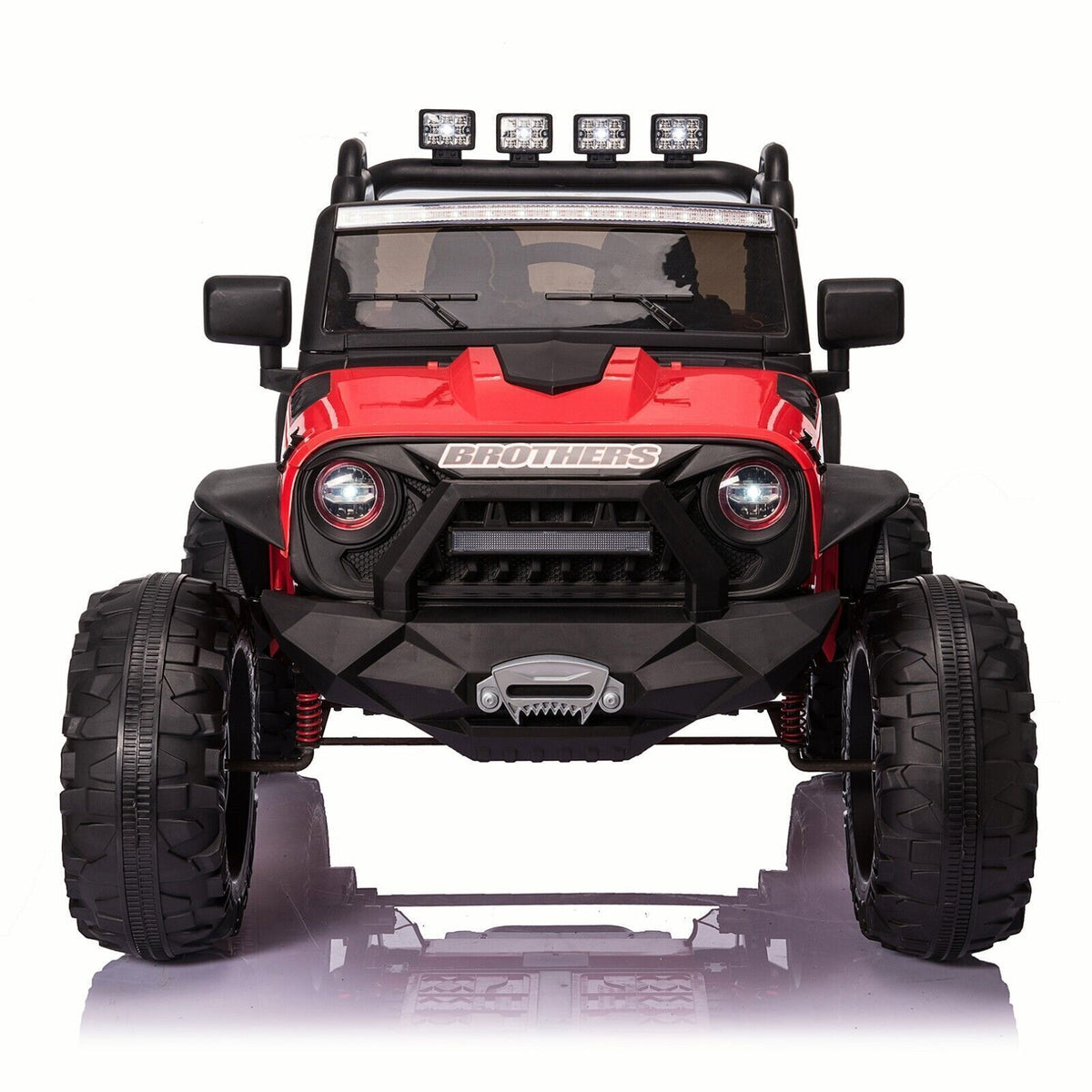 2-Seater 24V Kids Ride-On Truck with Remote Control, LED Lights, and 3-Speed Options