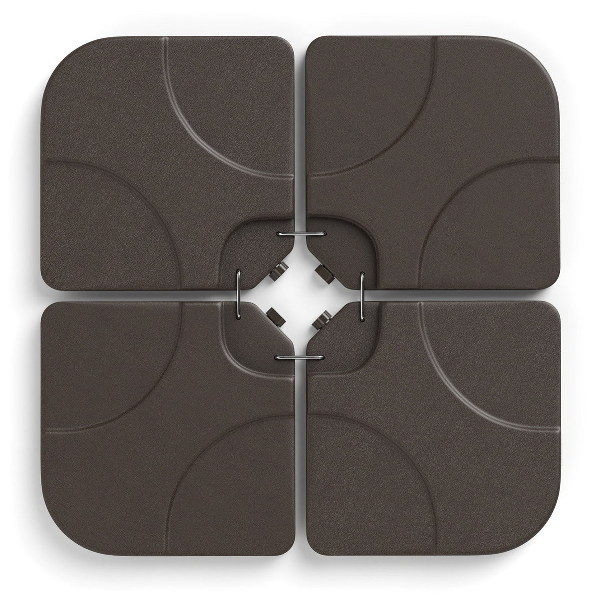 20 Inch Patio Offset Water Filled Plate Umbrella Base Sand