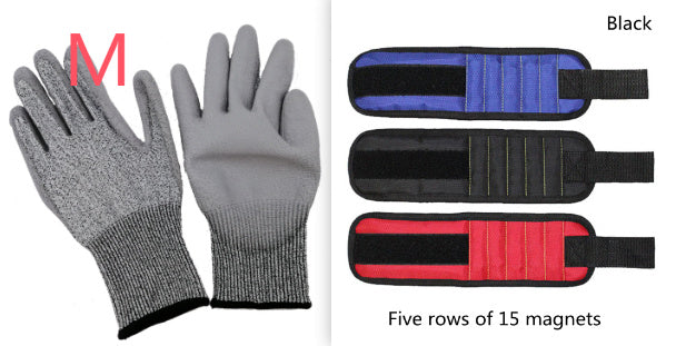 Fifteen Compartment Magnetic Wristband Tool Holder