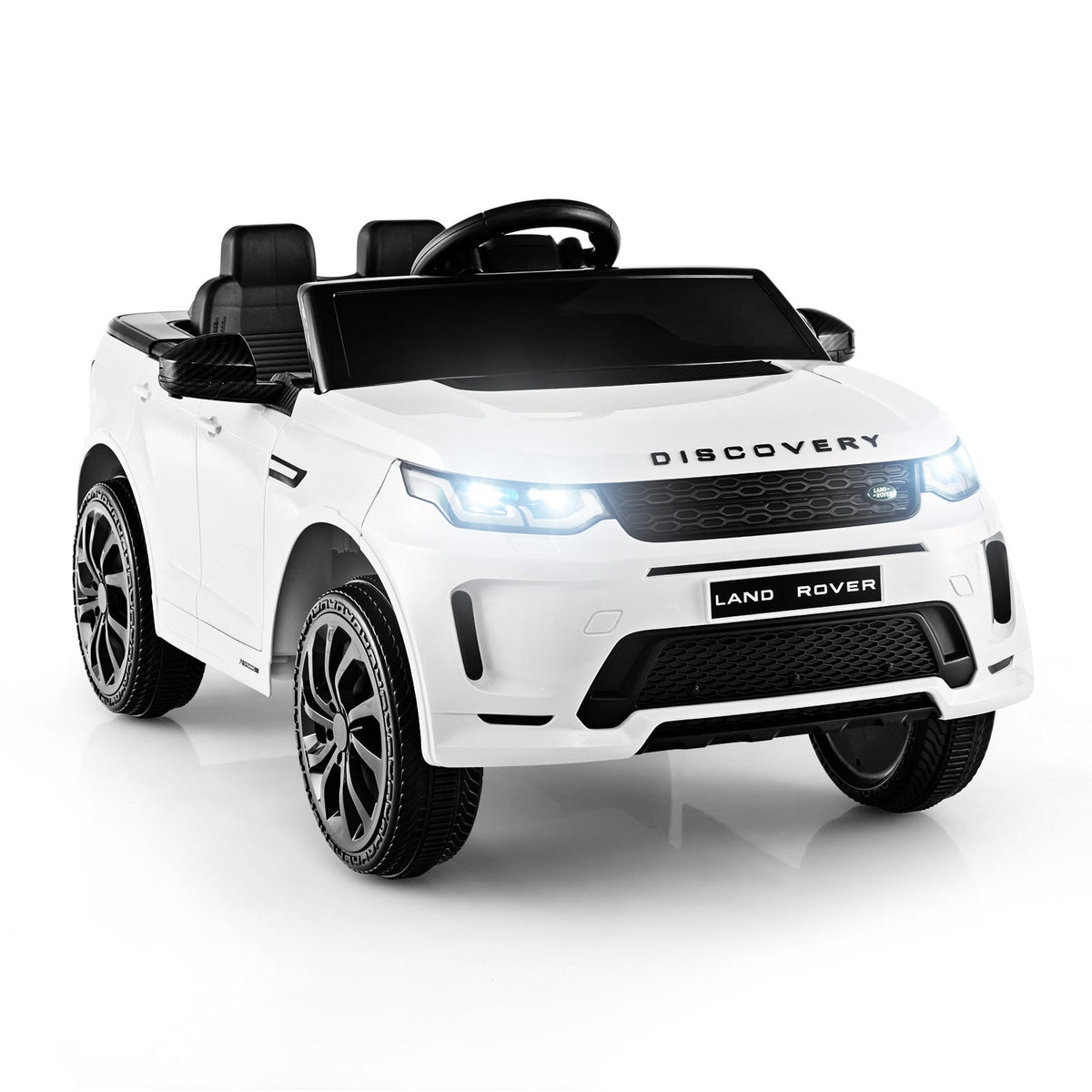 12V Kids Ride On Car with Remote Control Lockable Doors Slow Start System and LED Lights